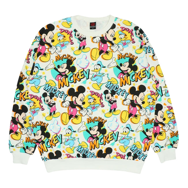 Disney Store - Mickey Donald Matching Parent-Child All-Over Print Sweatshirt 9845A - Unisex Sweatshirt