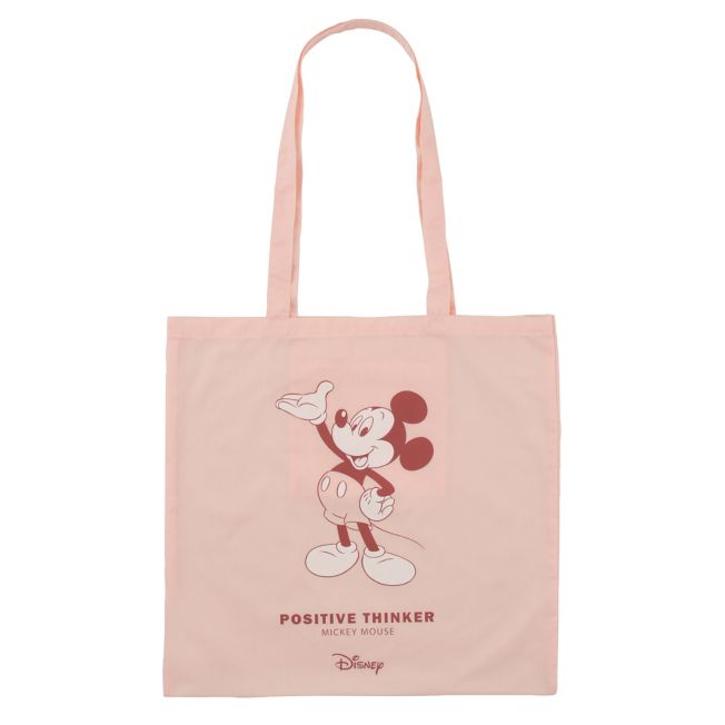 Disney Store - Mickey Pink Flat Logo Tote Bag Collection - Handtasche