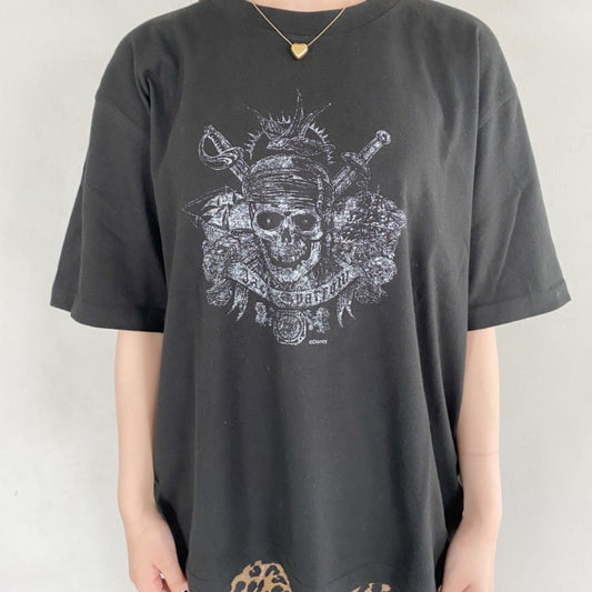 Disney Store - POC/Skull/Big Silhouette T-Shirt/Black - T-Shirt