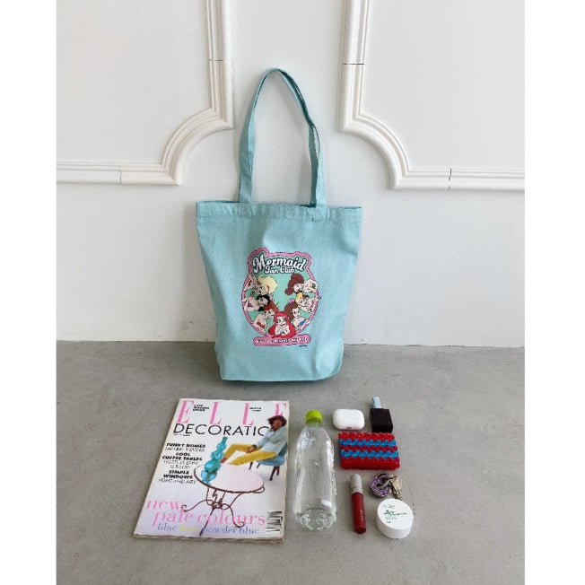 Disney Store - Chara Choice Meerjungfrauenclub//Einkauftasche//Blau//Kostenlos//CHDYTB231001LM-09 - Tote Bag Japan Disney Store