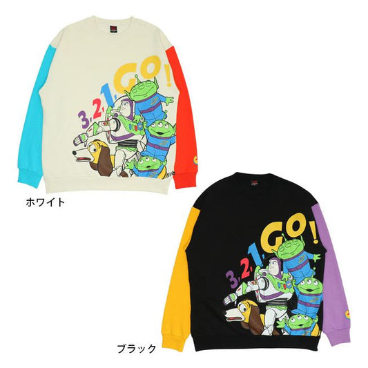 Disney Store - Babydoll Toy Story Character Fleece Sweatshirt 0039A / Woody Buzz Lightyear Rex Slinky Alien - Sweatshirt