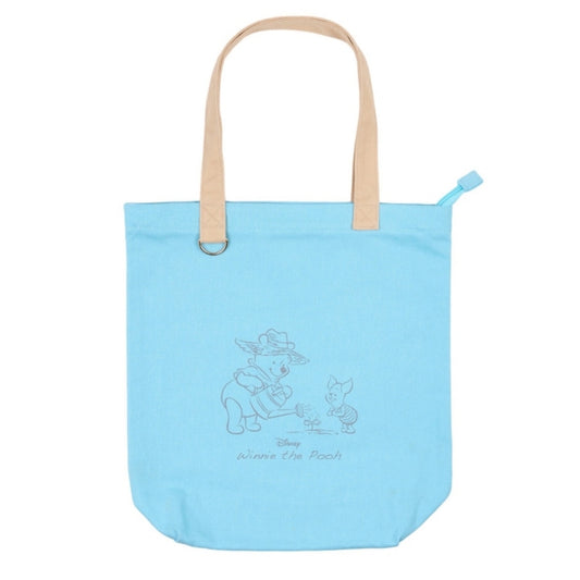 Disney Store - Disney Eckelfulness Life mit Reißverschluss vertikale Einkaufstasche Blau - Winnie the Pooh Japan Disney Store