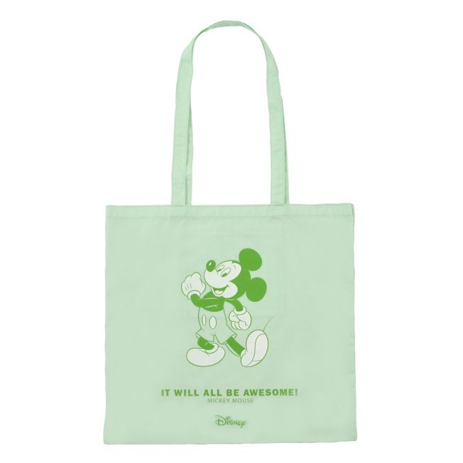 Disney Store - Mickey Green Flat Logo Tote Bag Collection - Einkaufstasche