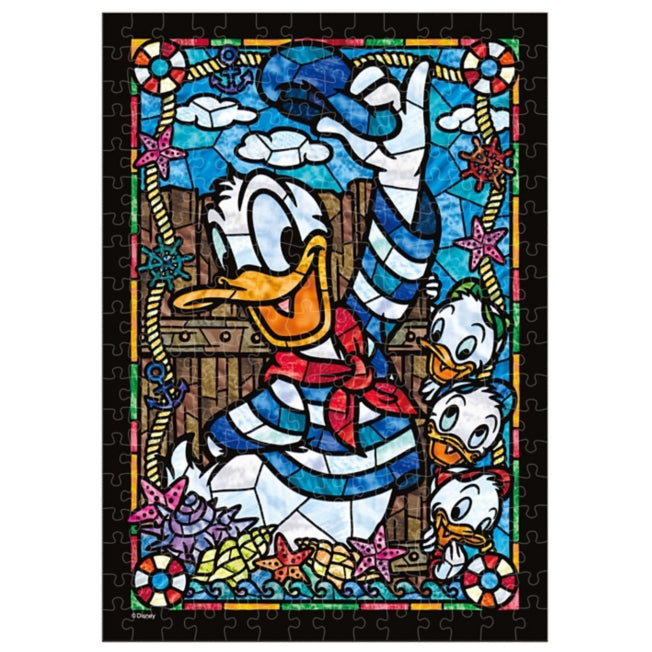 Disney Store Donald Duck Stained Glass Puzzle Puzzle