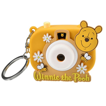 Winnie the Pooh keychain with light projection camera