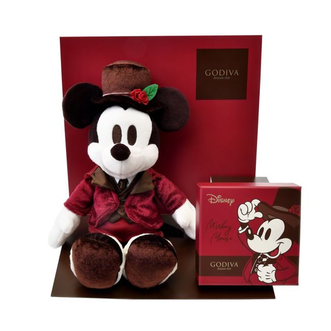 Disney Store - Godiva Chocolate Assortment with Plush Toy Disney Valentine 2025 - Gift Set