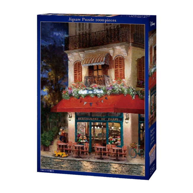 Disney Store - Mickey & Friends 1000-teiliges Puzzle "An einem Lieblingsort" Canvas-Stil - Puzzle