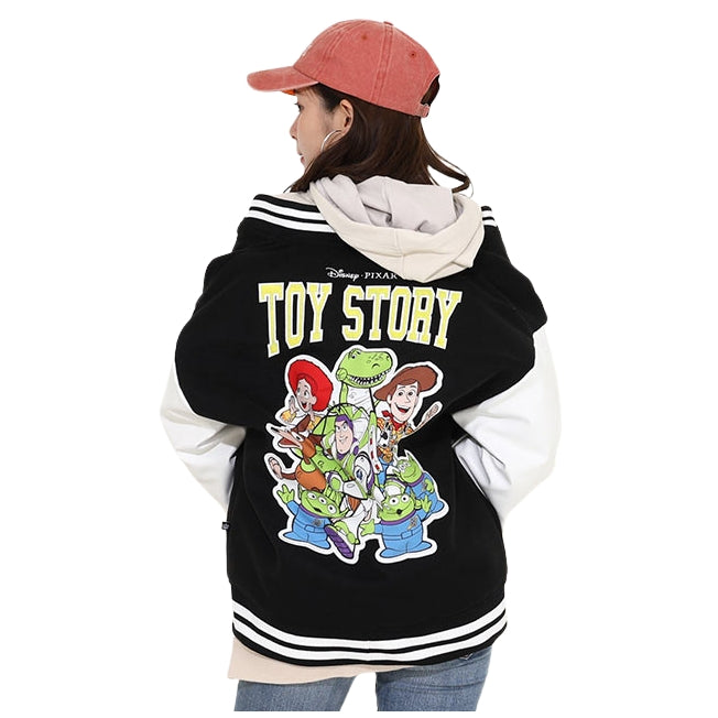 Disney Store - Buzz Lightyear, Woody, Jessie, Rex, Little Green Men Eltern-Kind passende Toy Story Farbblock-Jacke 9807A - Jacke