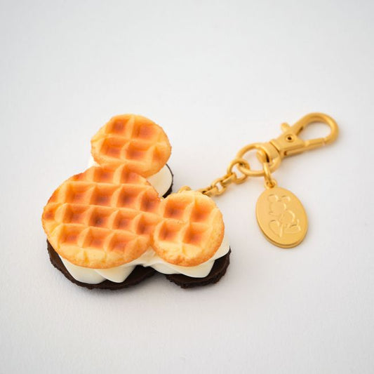 Disney Store - Mickey Mouse/Bag Charm Butter Milk &amp; Chocolate Waffle - Bag Charm