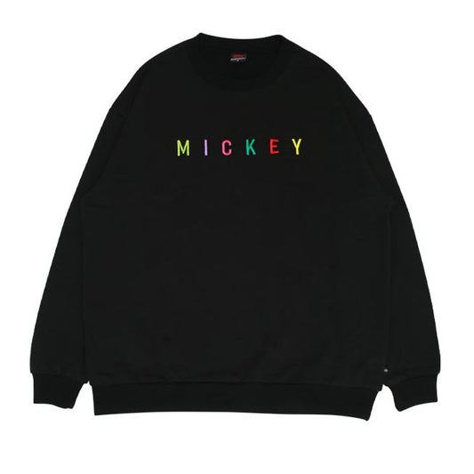 Disney Store - Mickey Matching Parent-Child Character Trainer 0129A / Unisex Men's and Women's Link Coord Pair Look Pullover Sweatshirt Material Long Sleeve - Sweatshirt