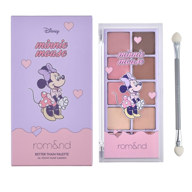 Disney Store - Rom&nd Minnie Lidschatten Better Than Palette Peony Nude Garden - Make-up Palette Japan Disney Store