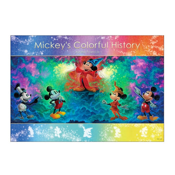 Disney Store - Mickey Maus Hologramm Papier Puzzle 1000 Teile "Mickey's Colorful History" - Puzzle