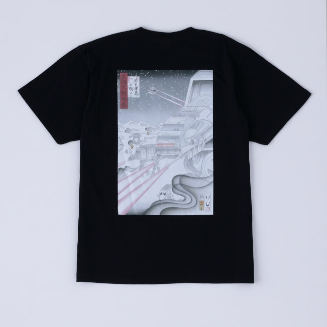 Disney Store - Edo Tradition Ukiyo-e Star Wars "Battle of Planet Hoth" T-Shirt L - T-Shirt