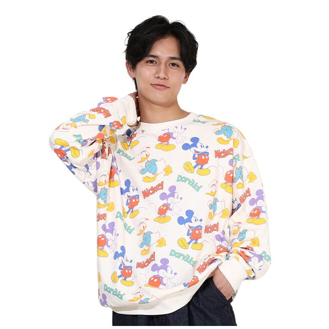 Disney Store - Mickey Donald Parent-Child Pattern Sweater 0127A / Unisex Couple Look Sweater - Sweatshirt