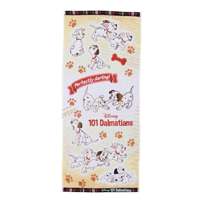 Disney Store - 101 Dalmatians Face Towel Water Dogs - Bath Towel