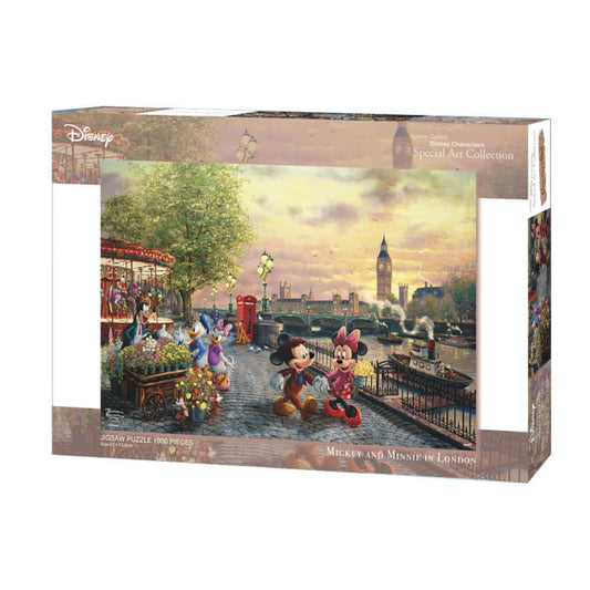 Disney Store - Mickey Maus Puzzle 1000 Teile "Mickey und Minnie in London" - Puzzle