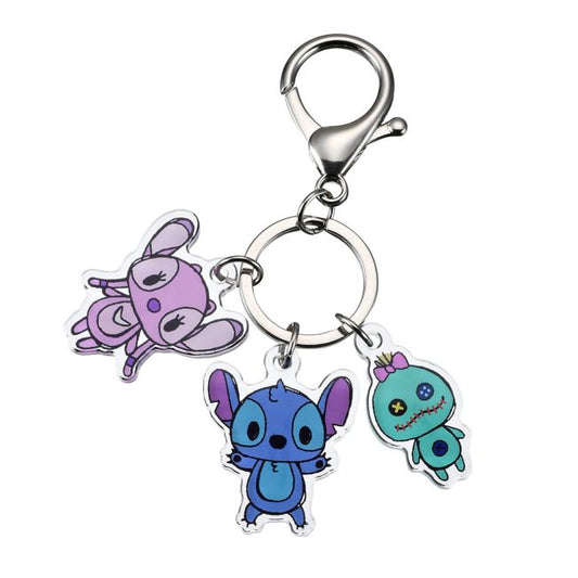 Disney Store - Stitch, Angel, Scrump Schlüsselanhänger - Schlüsselanhänger