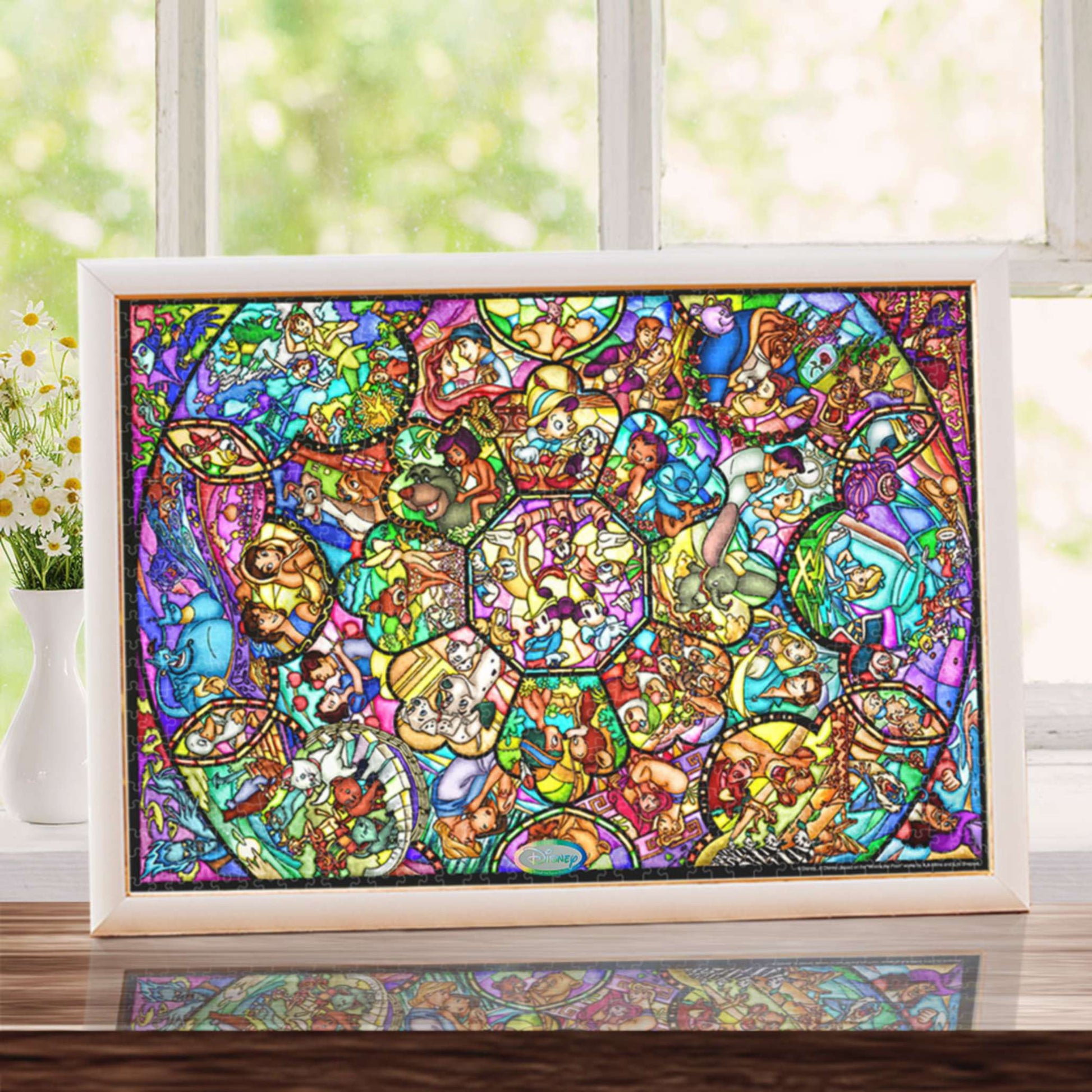 Disney Store -  Disney Bunted Art 1000 Stück "All Star Bunted Glass" - Puzzle Japan Disney Store