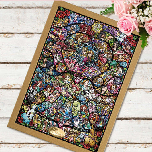 Disney Store - Panel für Puzzles für Puzzle, die kleinsten 1000 -Stück der Welt kompatible Größe 29,7 × 42 cm Holzpanel Natural - Puzzle Japan Disney Store